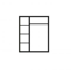 Шкаф 3-х дв. (без зеркал) для платья и белья Карина-3 орех (К3Ш2/3[1]) | фото 2