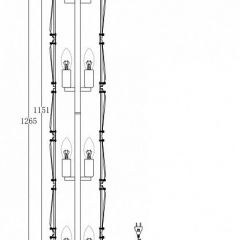 Торшер Maytoni Puntes MOD043FL-08CH | фото 3