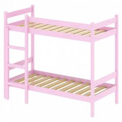 Кровать двухъярусная Solarius 1900x900 розовый | фото 2