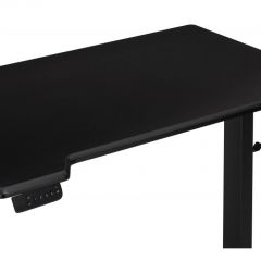 Компьютерный стол Маркос с механизмом подъема 120х75х75 черный /шагрень черная | фото 3