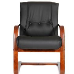 Кресло для посетителя CHAIRMAN  653 V (Кожа) Черное | фото 2